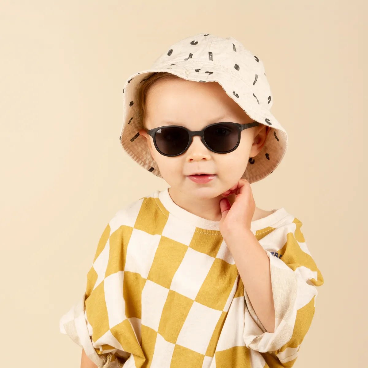 lunettes de soleil enfant bébé wazz noir