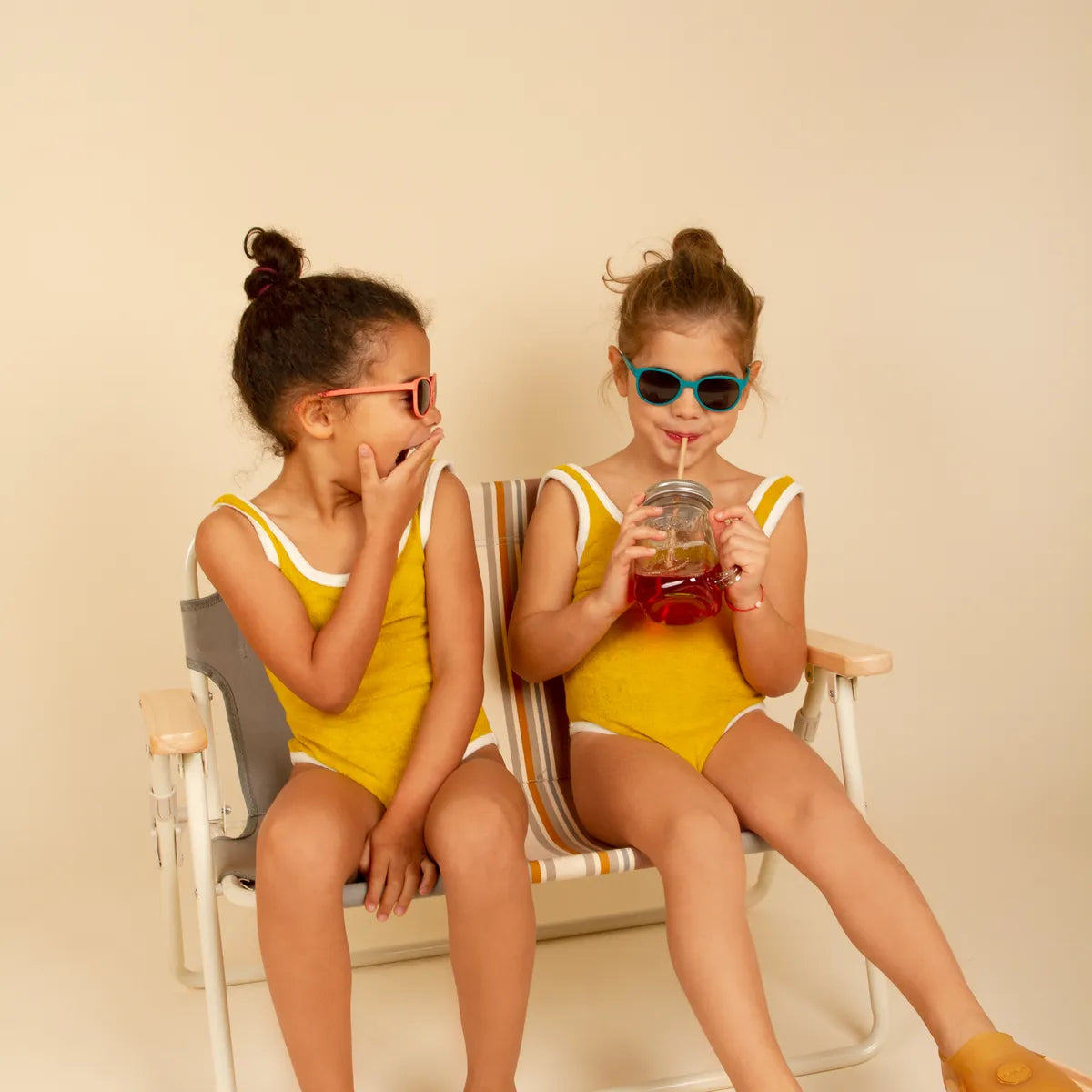 lunettes de soleil enfant bébé wazz vert paon
