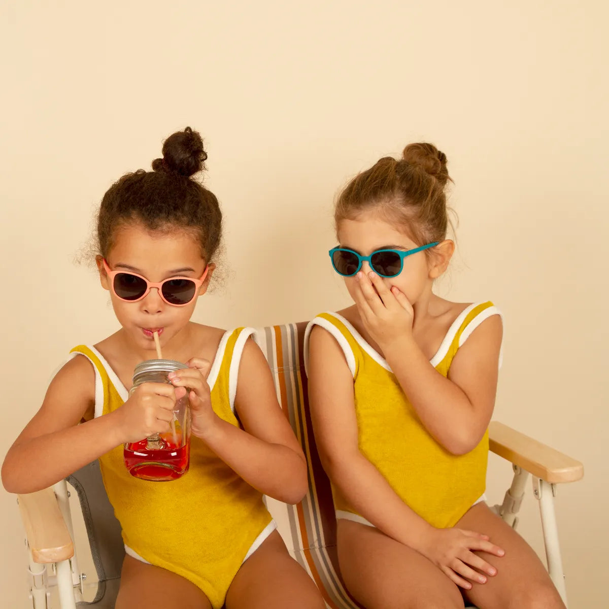 lunettes de soleil enfant bébé wazz vert paon