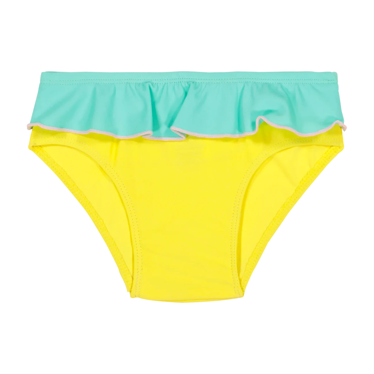 packshot maillot de bain bébé culotte annette jaune