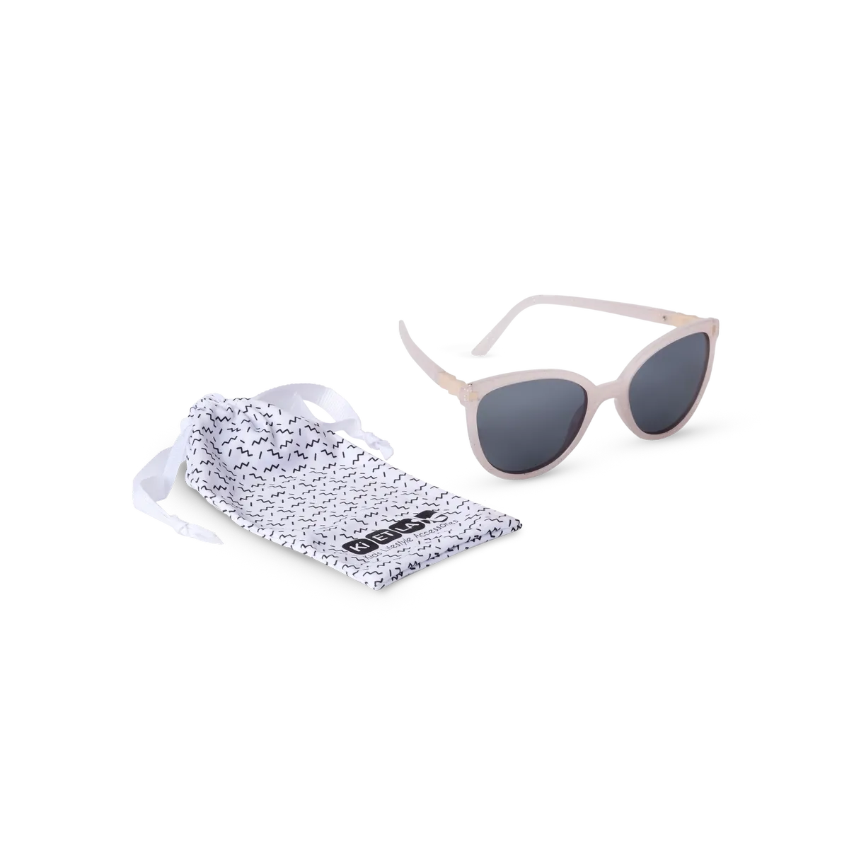 packshot lunettes de soleil junior buzz rose paillettes