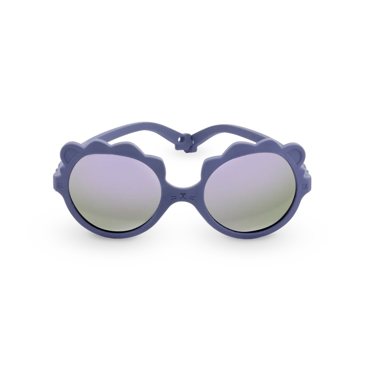 packshot lunettes de soleil bébé enfant lion lila