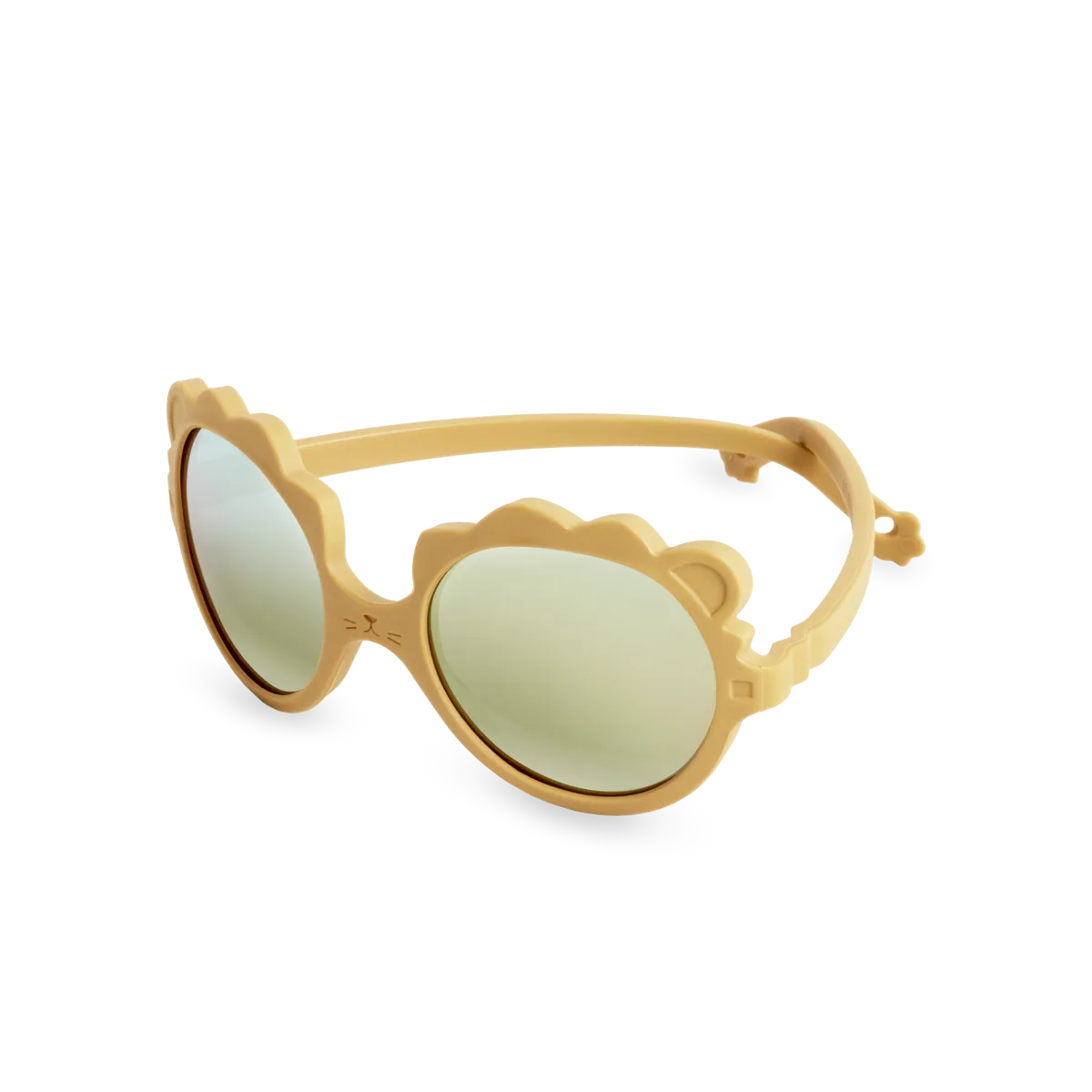 packshot lunettes de soleil bébé enfant lion miel