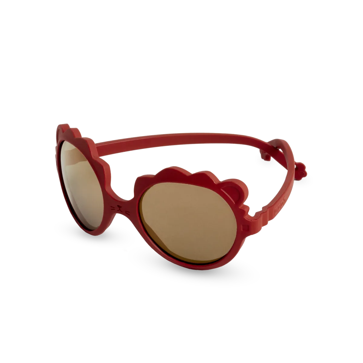 packshot lunettes de soleil bébé enfant lion sienne