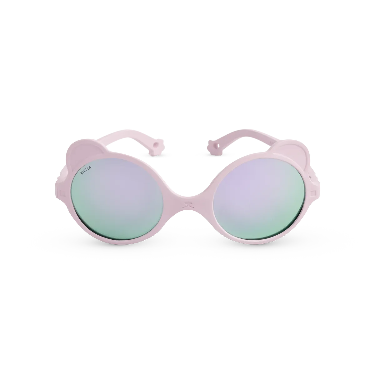 packshot lunettes de soleil bébé enfant ourson rose pâle