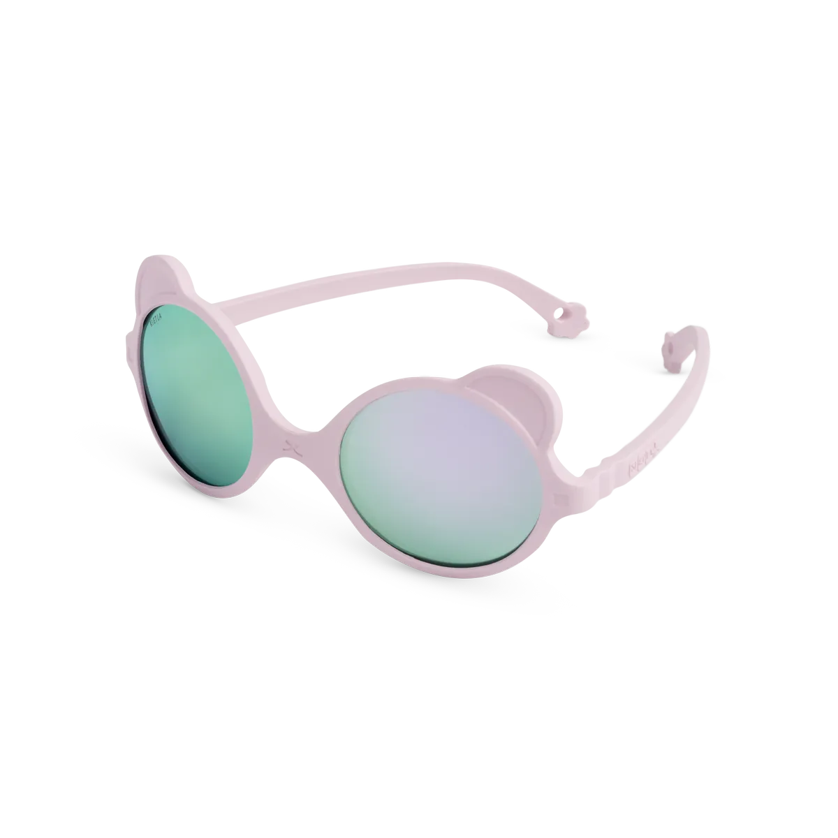 packshot lunettes de soleil bébé enfant ourson rose pâle
