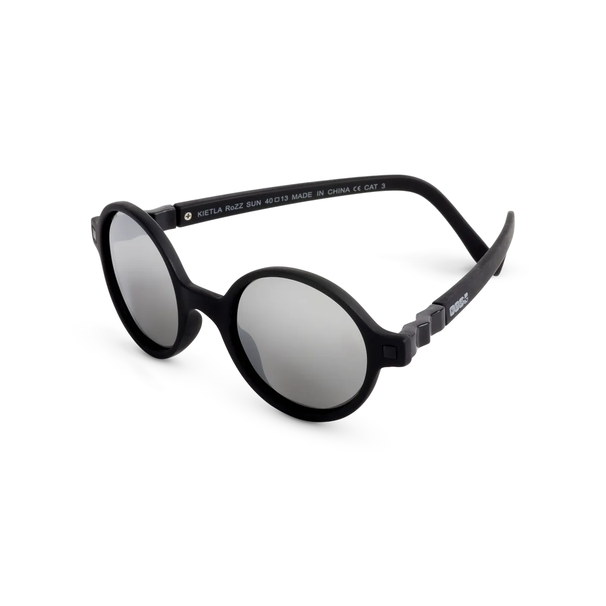 packshot lunettes de soleil junior rozz noir