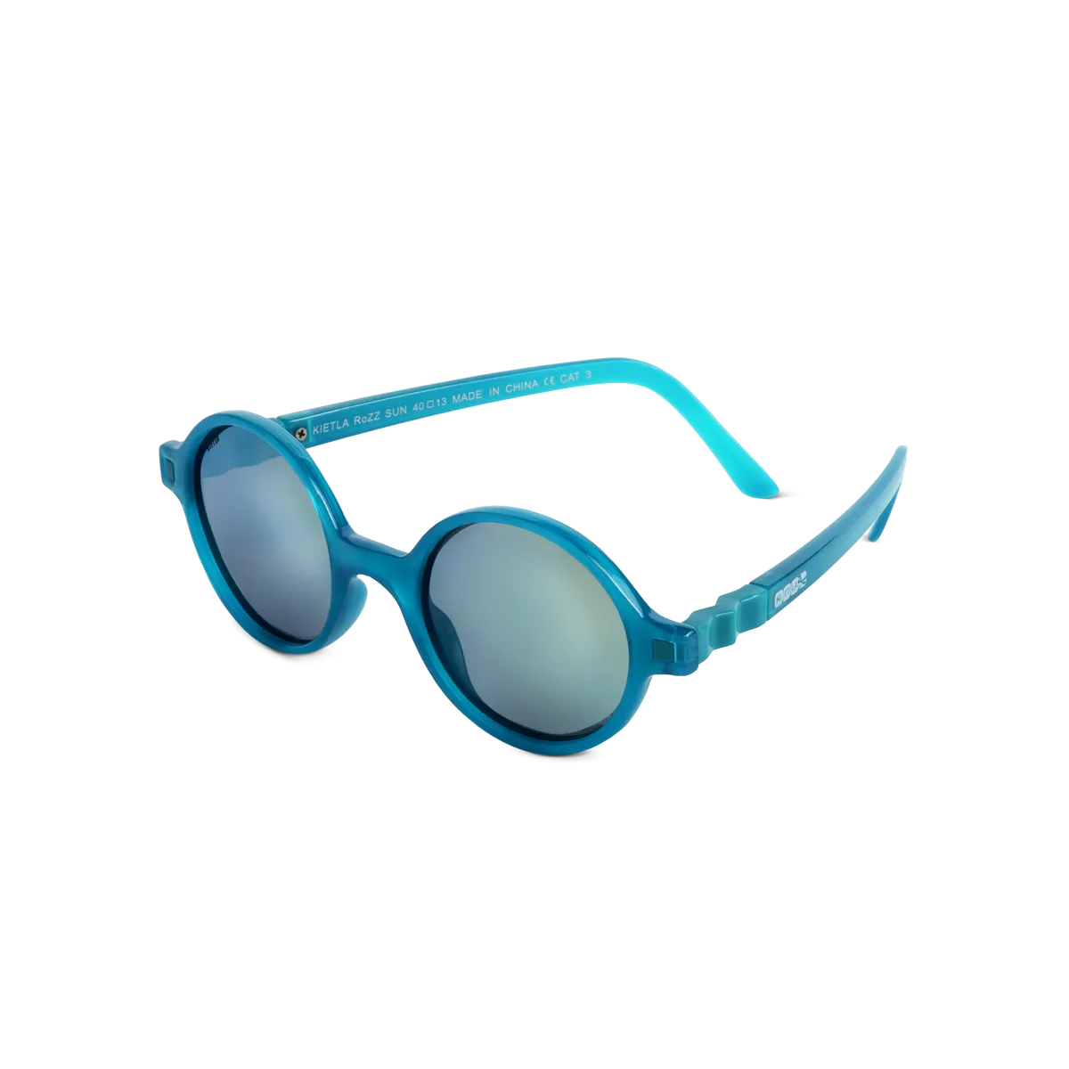 packshot lunettes de soleil junior rozz vert paon