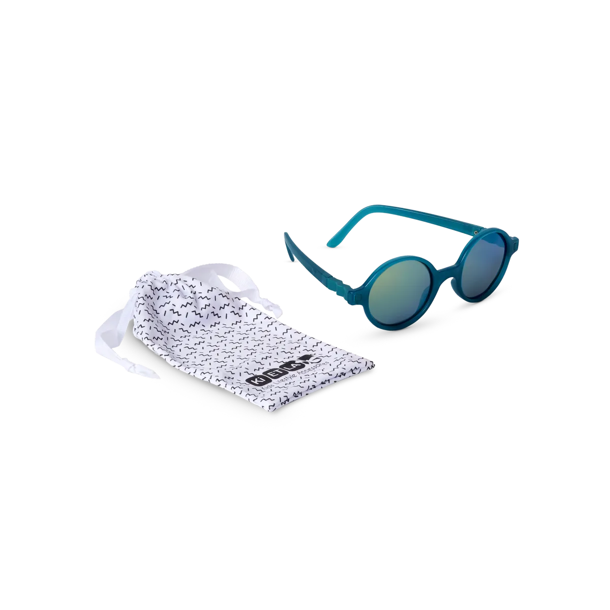 packshot lunettes de soleil junior rozz vert paon