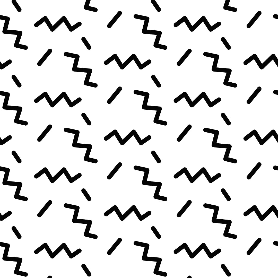 motif zigzag noir sur fond blanc